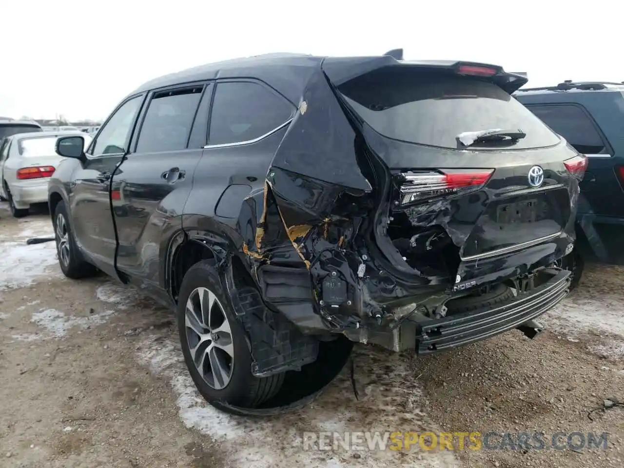 3 Photograph of a damaged car 5TDHBRCH1LS511768 TOYOTA HIGHLANDER 2020