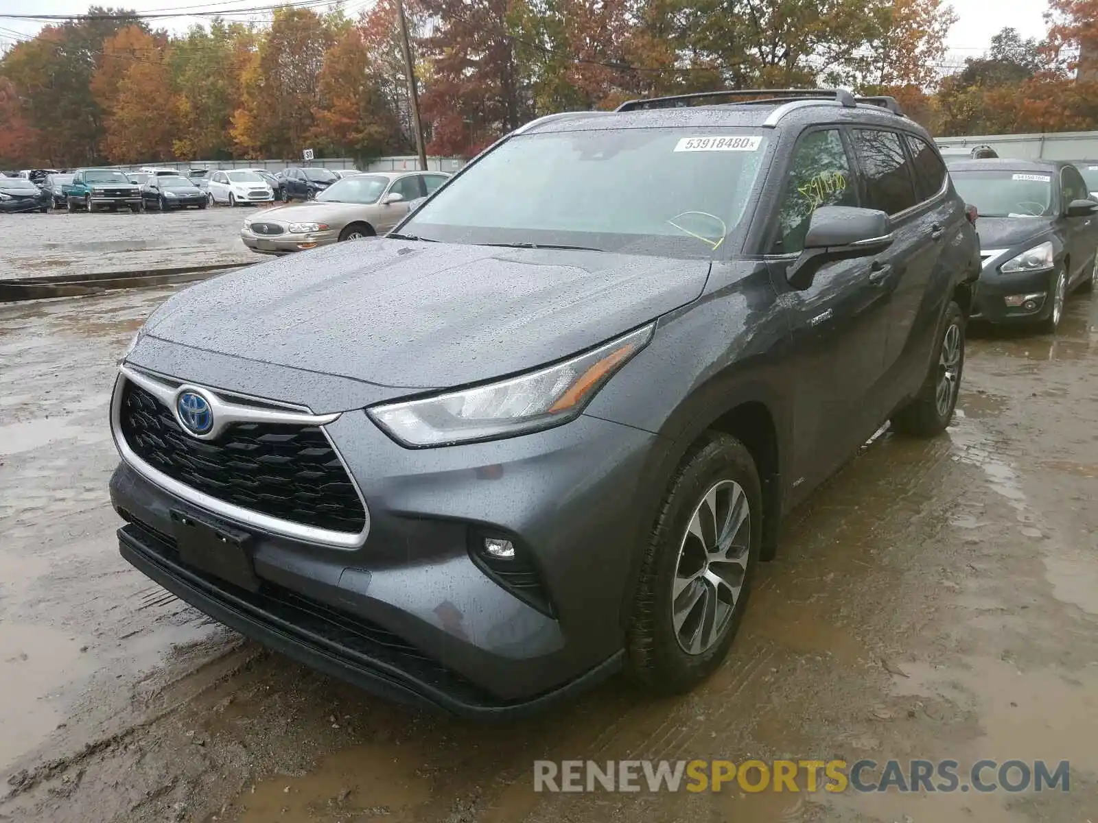 2 Photograph of a damaged car 5TDHBRCH2LS001669 TOYOTA HIGHLANDER 2020