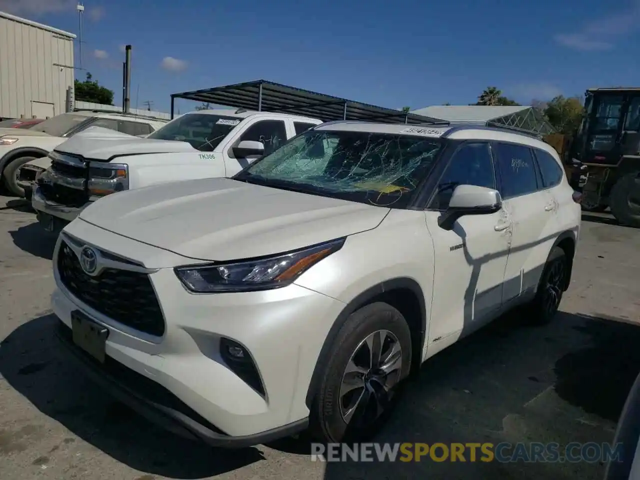 2 Photograph of a damaged car 5TDHBRCH2LS503226 TOYOTA HIGHLANDER 2020