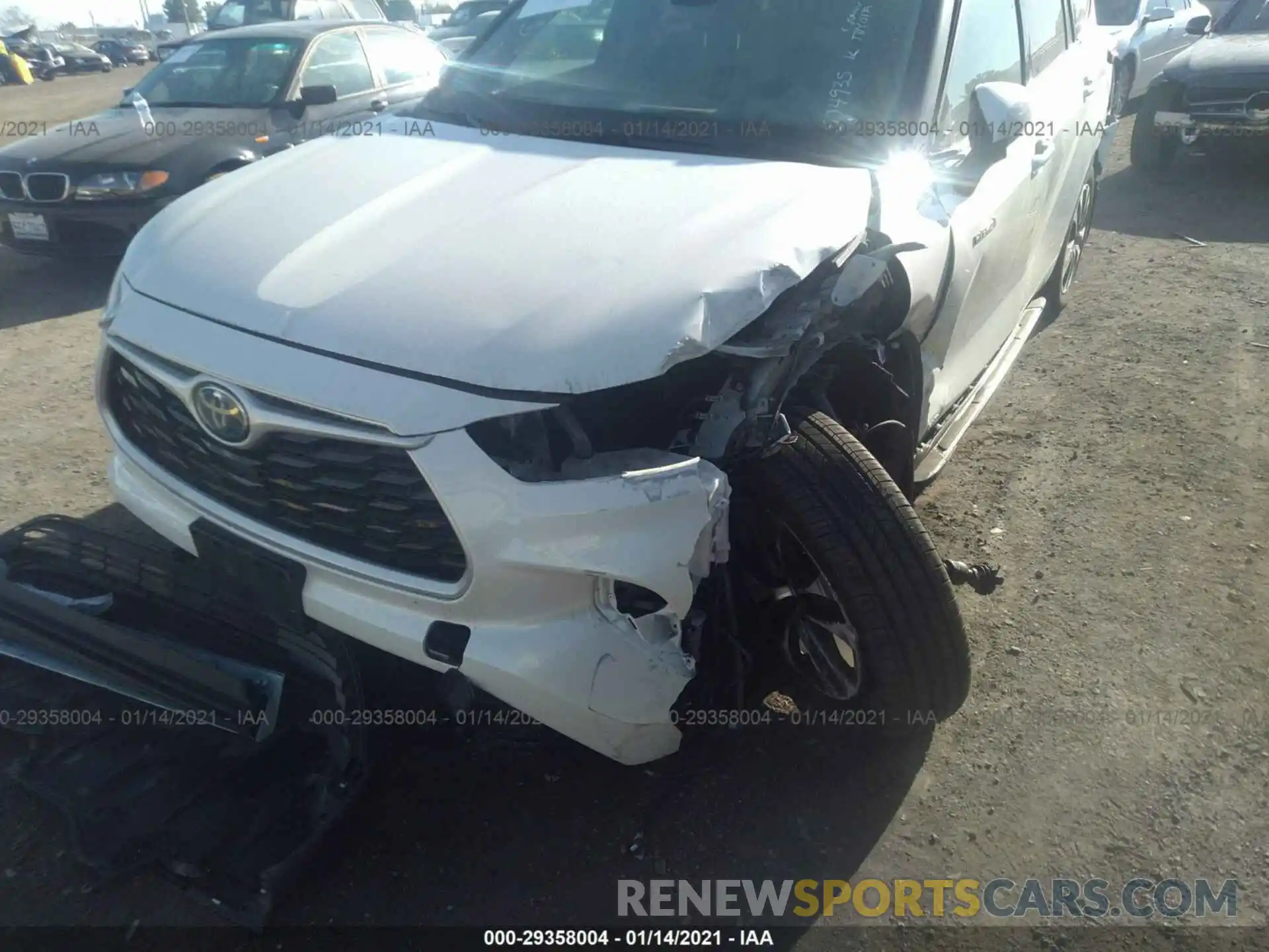 6 Photograph of a damaged car 5TDHBRCH3LS504935 TOYOTA HIGHLANDER 2020