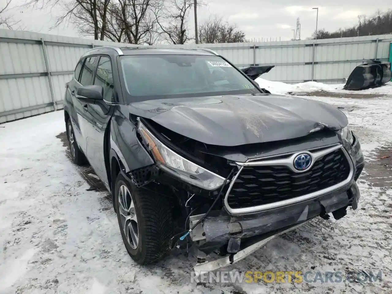 1 Photograph of a damaged car 5TDHBRCH4LS000877 TOYOTA HIGHLANDER 2020