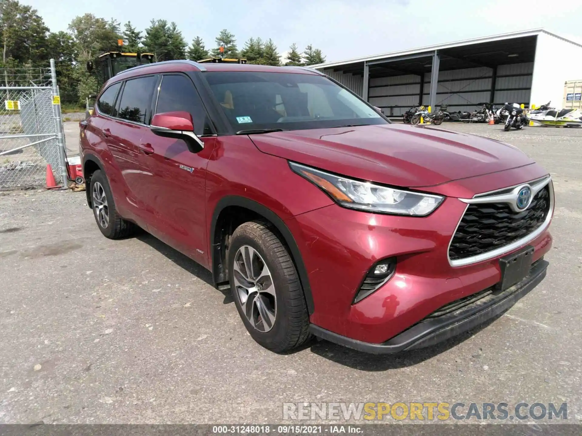 1 Photograph of a damaged car 5TDHBRCH4LS502059 TOYOTA HIGHLANDER 2020