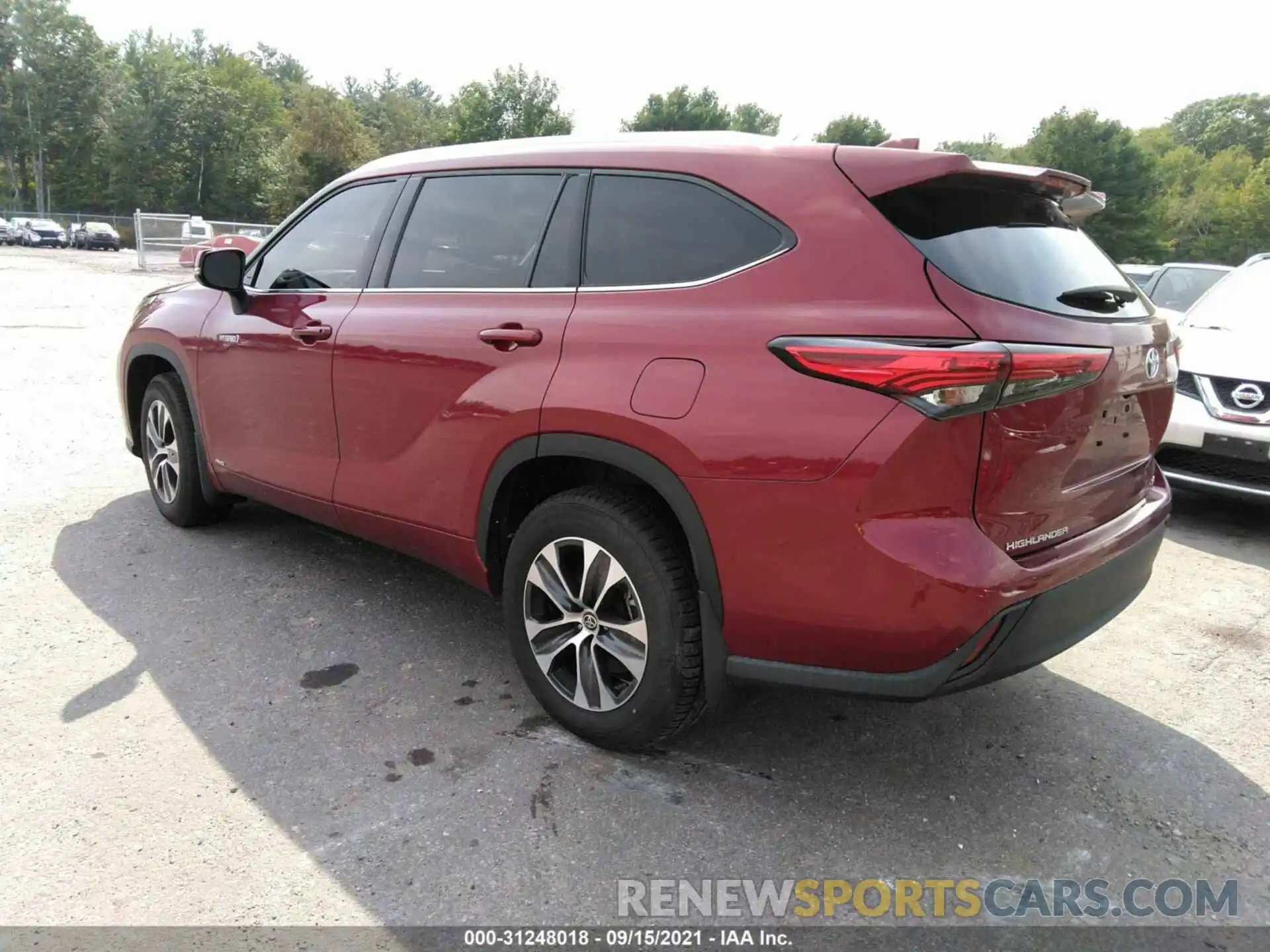 3 Photograph of a damaged car 5TDHBRCH4LS502059 TOYOTA HIGHLANDER 2020