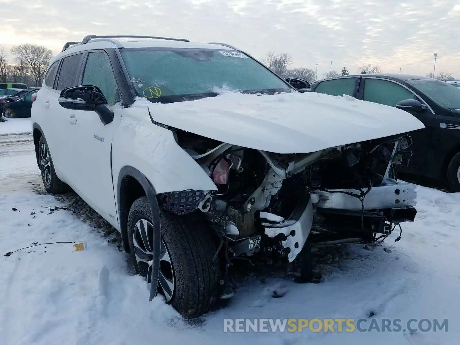 1 Photograph of a damaged car 5TDHBRCH4LS502174 TOYOTA HIGHLANDER 2020