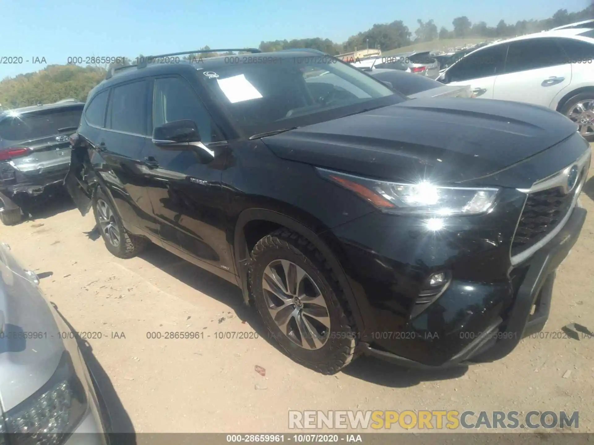 1 Photograph of a damaged car 5TDHBRCH4LS511070 TOYOTA HIGHLANDER 2020