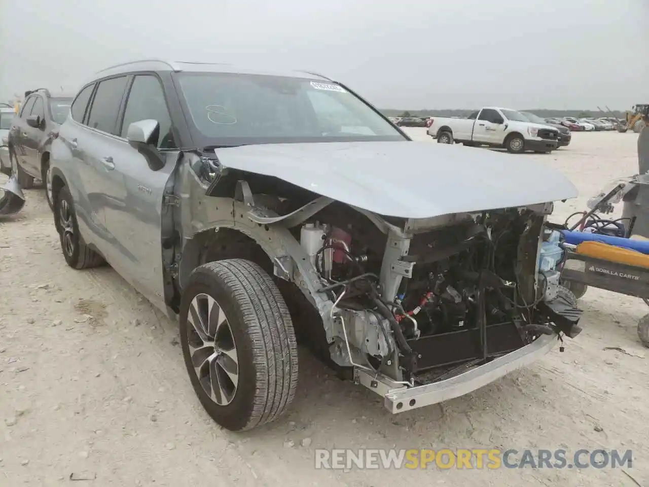 1 Photograph of a damaged car 5TDHBRCH5LS506640 TOYOTA HIGHLANDER 2020