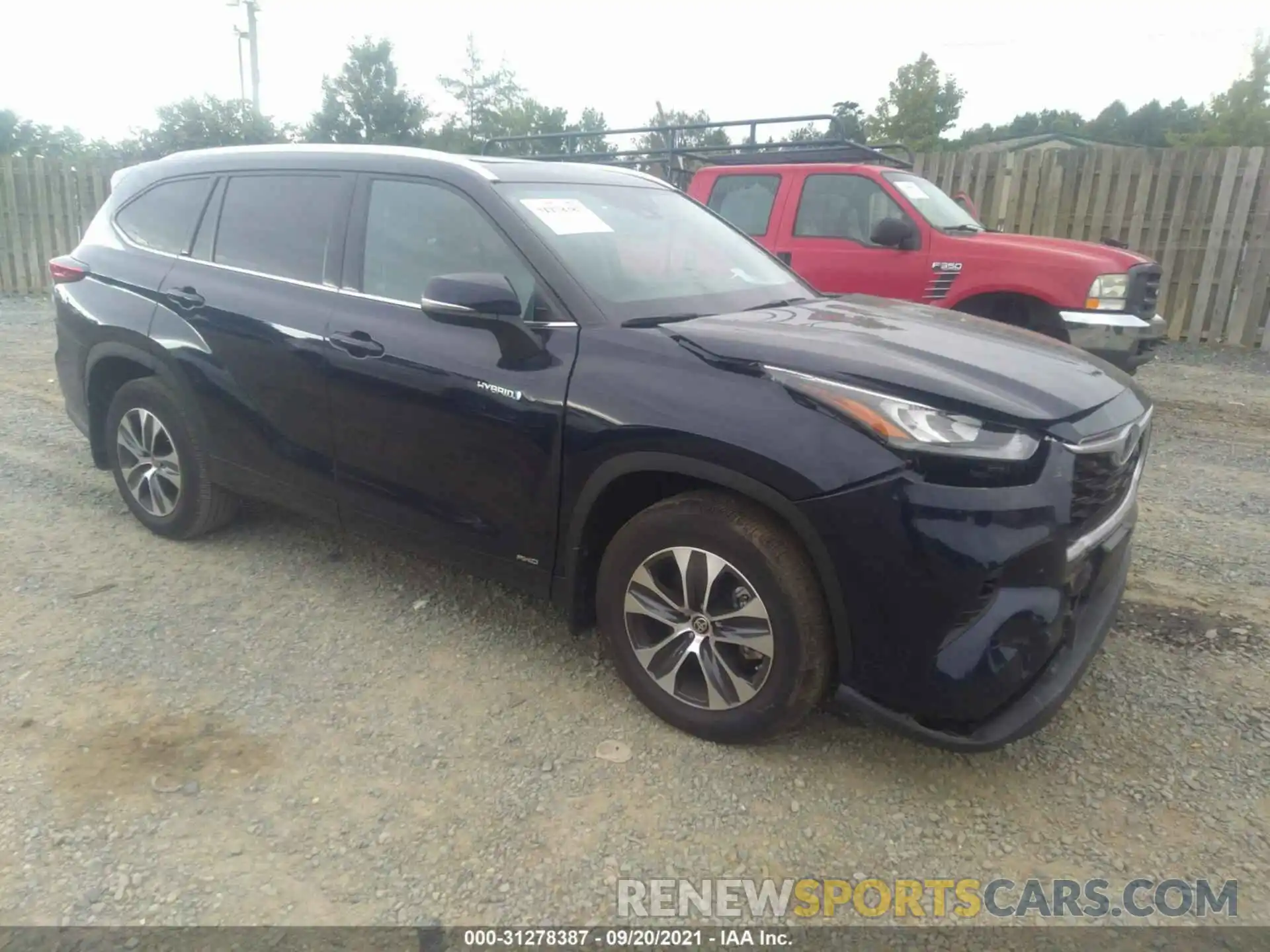 1 Photograph of a damaged car 5TDHBRCH5LS507612 TOYOTA HIGHLANDER 2020