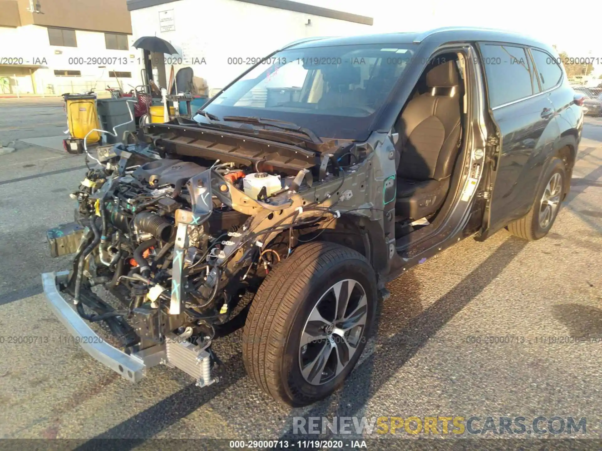 2 Photograph of a damaged car 5TDHBRCH5LS507674 TOYOTA HIGHLANDER 2020