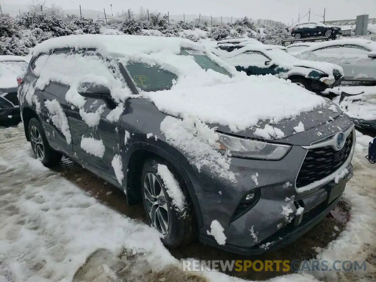 1 Photograph of a damaged car 5TDHBRCH6LS000802 TOYOTA HIGHLANDER 2020