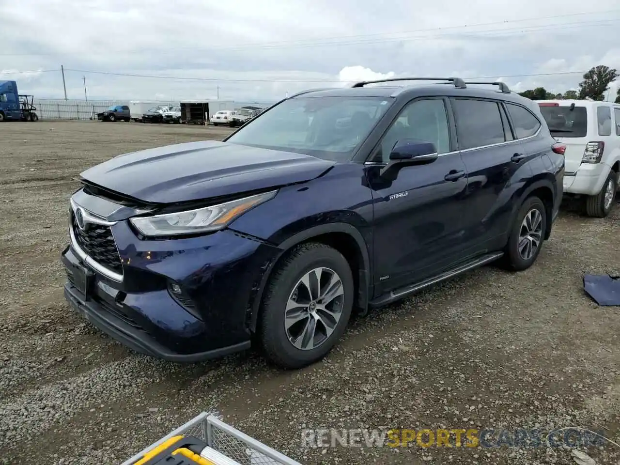 1 Photograph of a damaged car 5TDHBRCH6LS505075 TOYOTA HIGHLANDER 2020