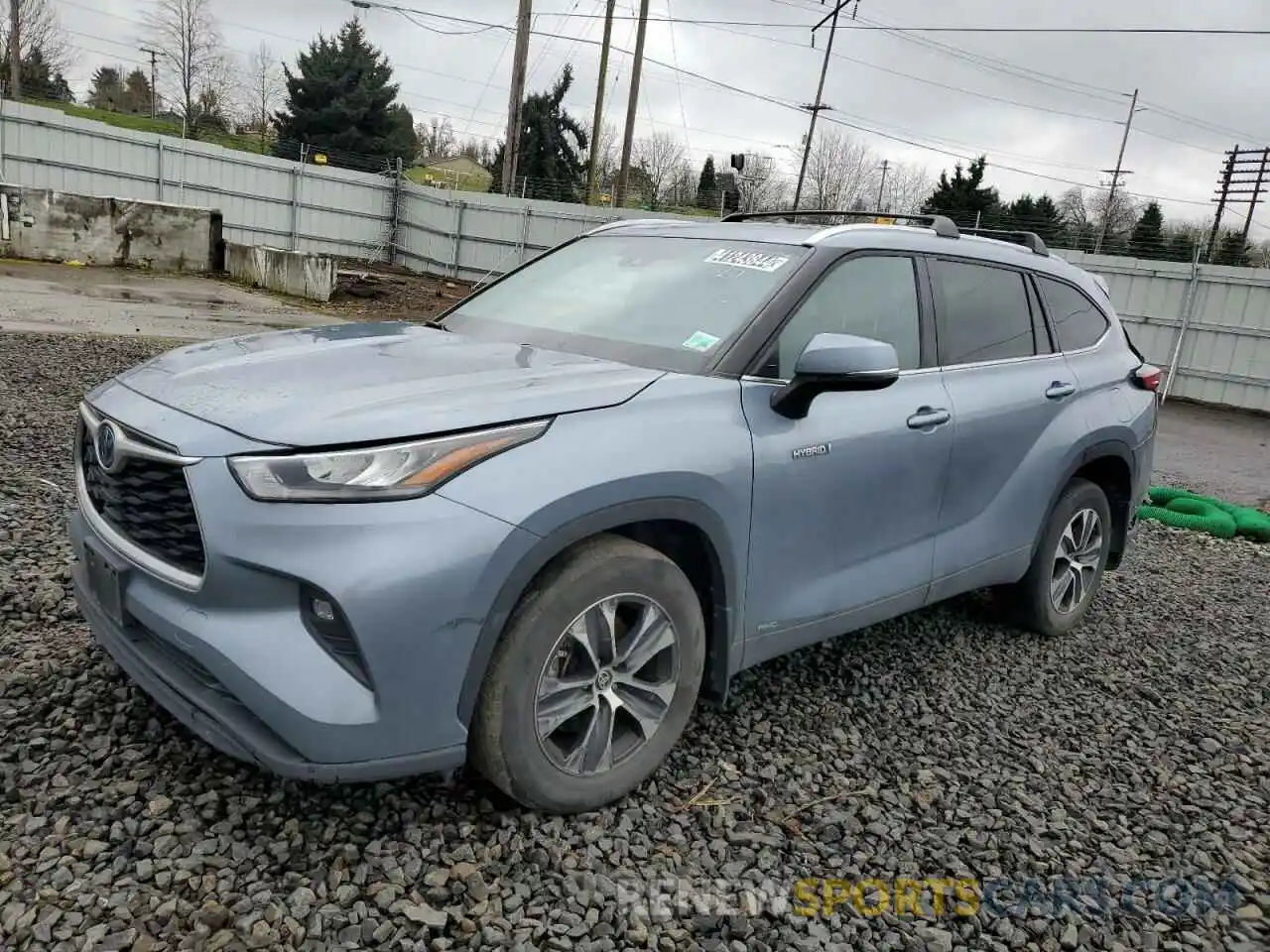 1 Photograph of a damaged car 5TDHBRCH7LS002946 TOYOTA HIGHLANDER 2020