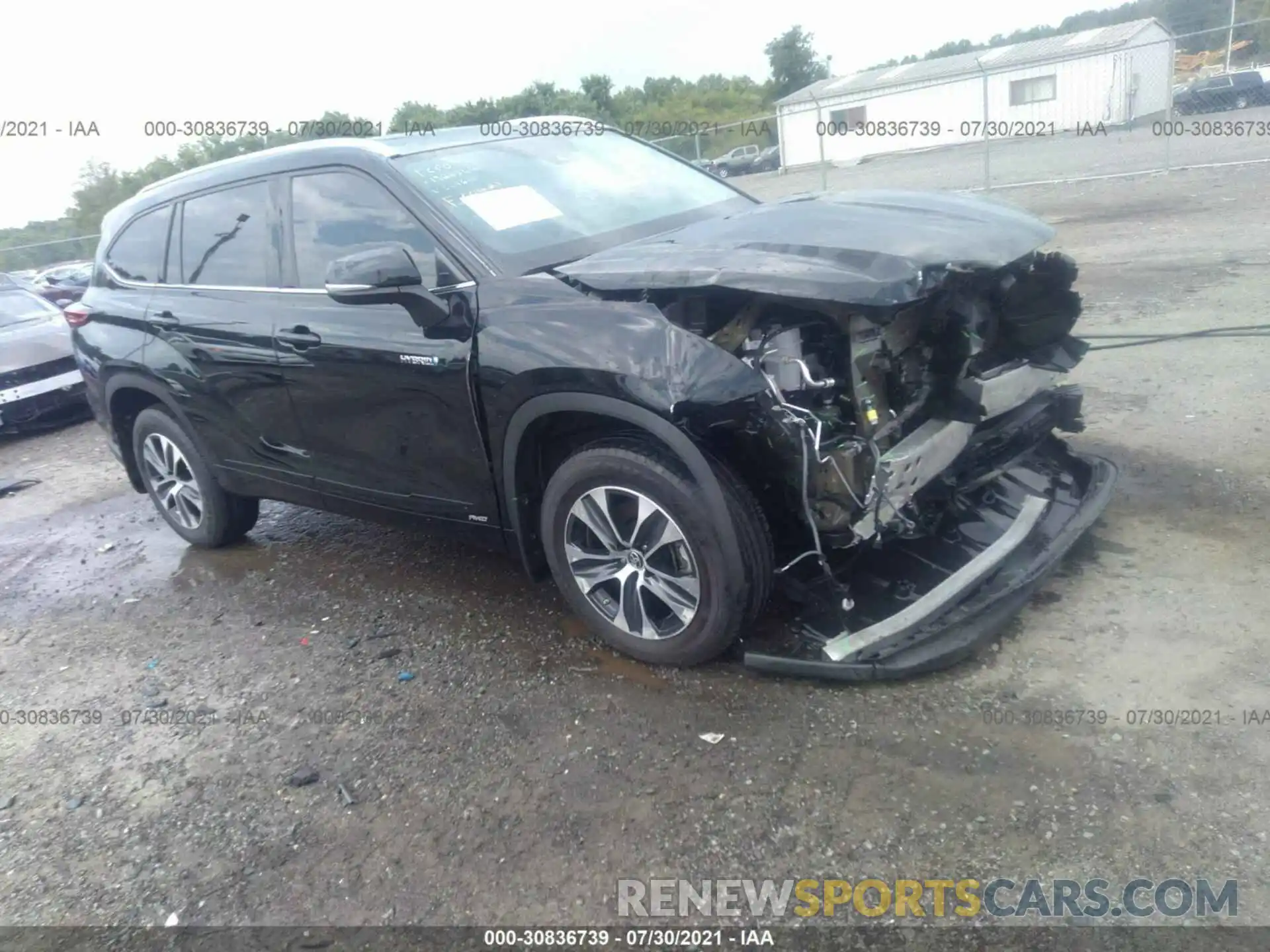 1 Photograph of a damaged car 5TDHBRCH8LS504610 TOYOTA HIGHLANDER 2020