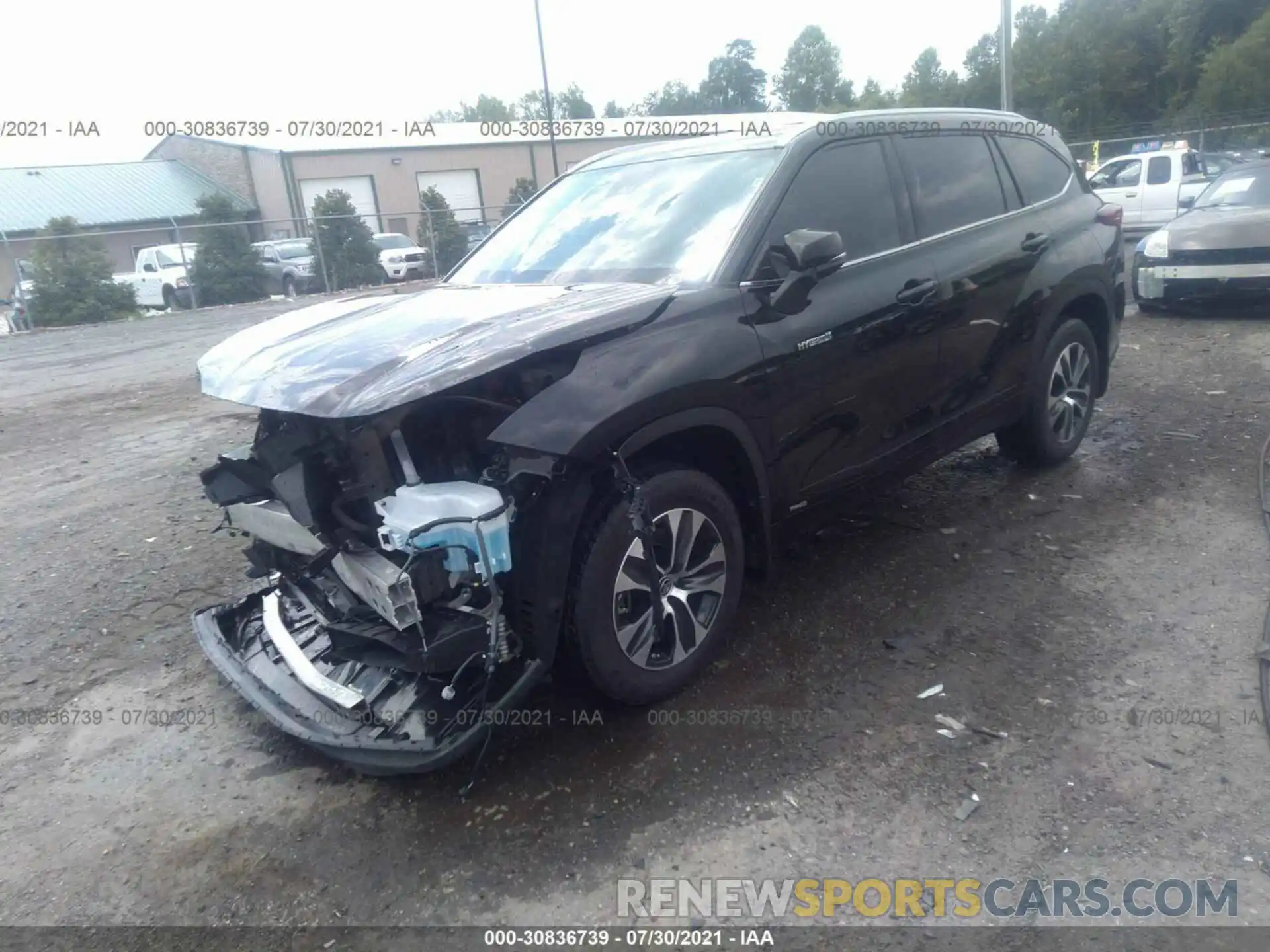 2 Photograph of a damaged car 5TDHBRCH8LS504610 TOYOTA HIGHLANDER 2020