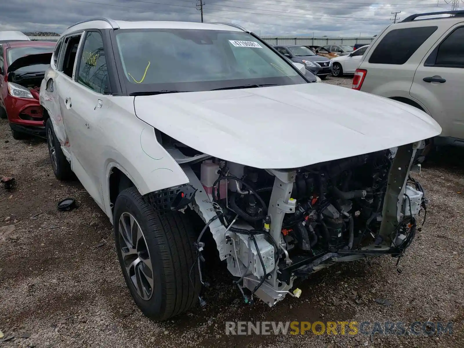 1 Photograph of a damaged car 5TDHBRCH8LS507409 TOYOTA HIGHLANDER 2020