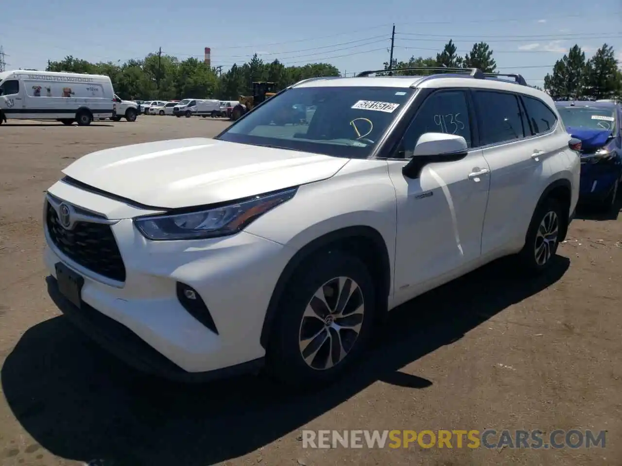 2 Photograph of a damaged car 5TDHBRCH8LS510830 TOYOTA HIGHLANDER 2020