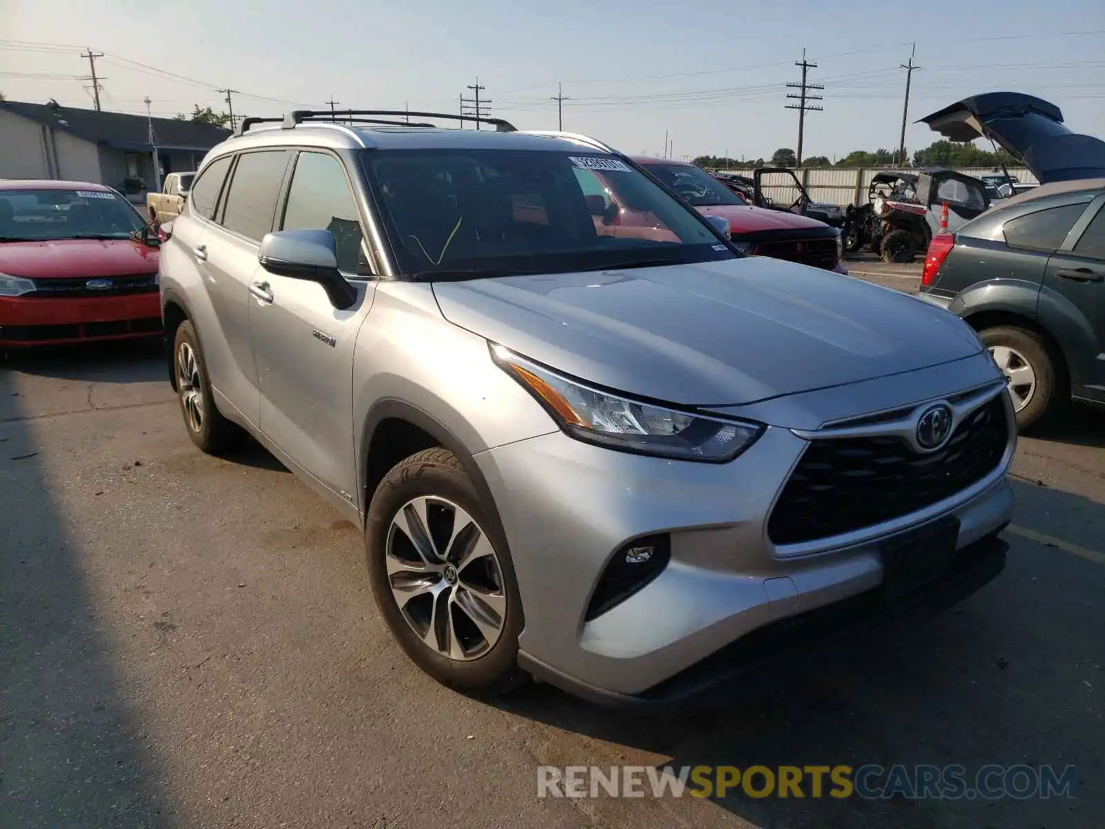 1 Photograph of a damaged car 5TDHBRCH9LS502297 TOYOTA HIGHLANDER 2020