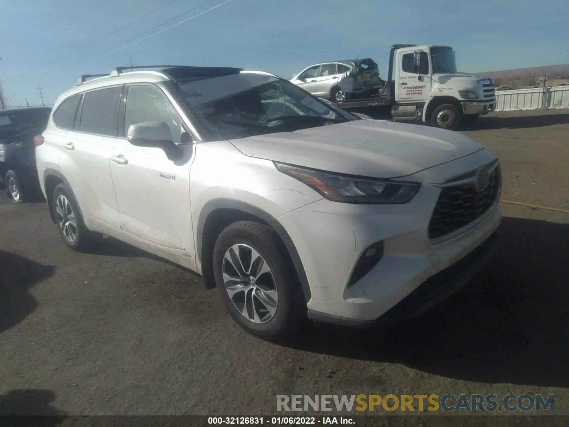 1 Photograph of a damaged car 5TDHBRCH9LS508567 TOYOTA HIGHLANDER 2020