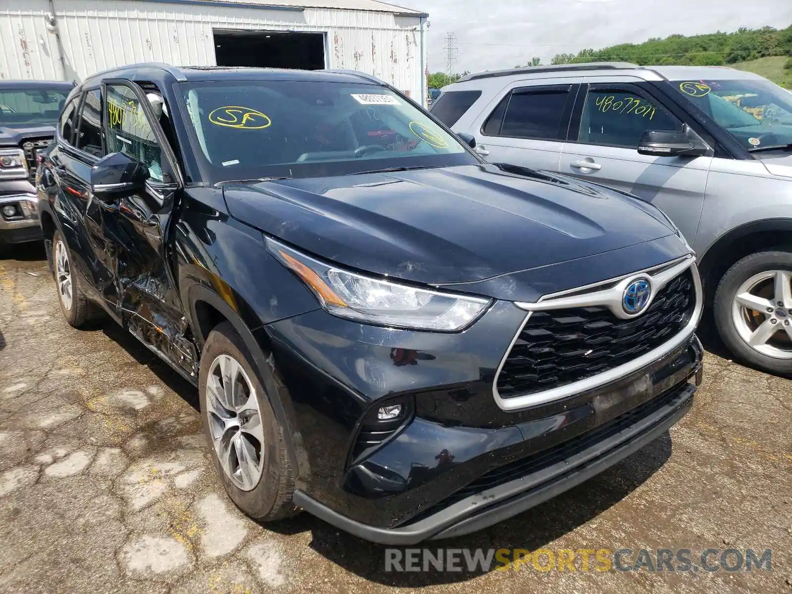 1 Photograph of a damaged car 5TDHBRCH9LS514224 TOYOTA HIGHLANDER 2020