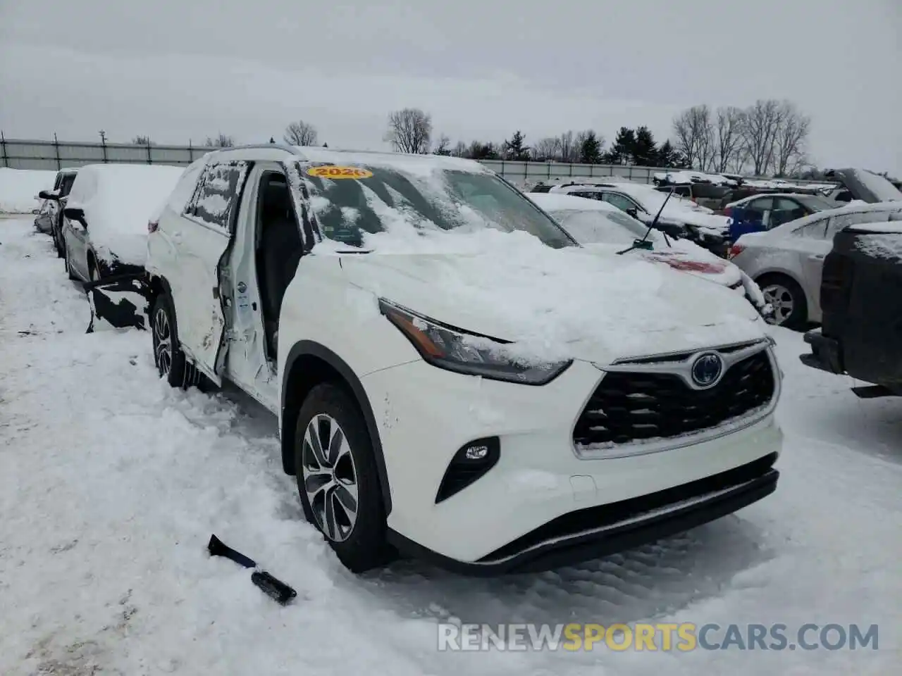 1 Photograph of a damaged car 5TDHBRCHXLS500977 TOYOTA HIGHLANDER 2020