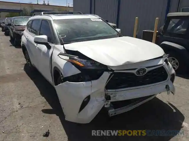 1 Photograph of a damaged car 5TDHZRAH0LS015648 TOYOTA HIGHLANDER 2020