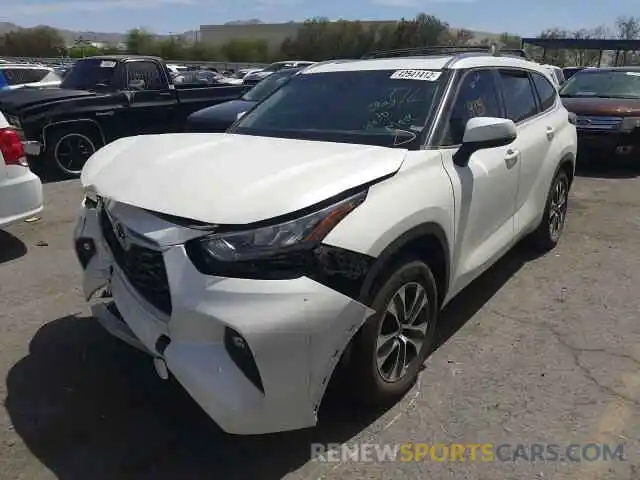 2 Photograph of a damaged car 5TDHZRAH0LS015648 TOYOTA HIGHLANDER 2020