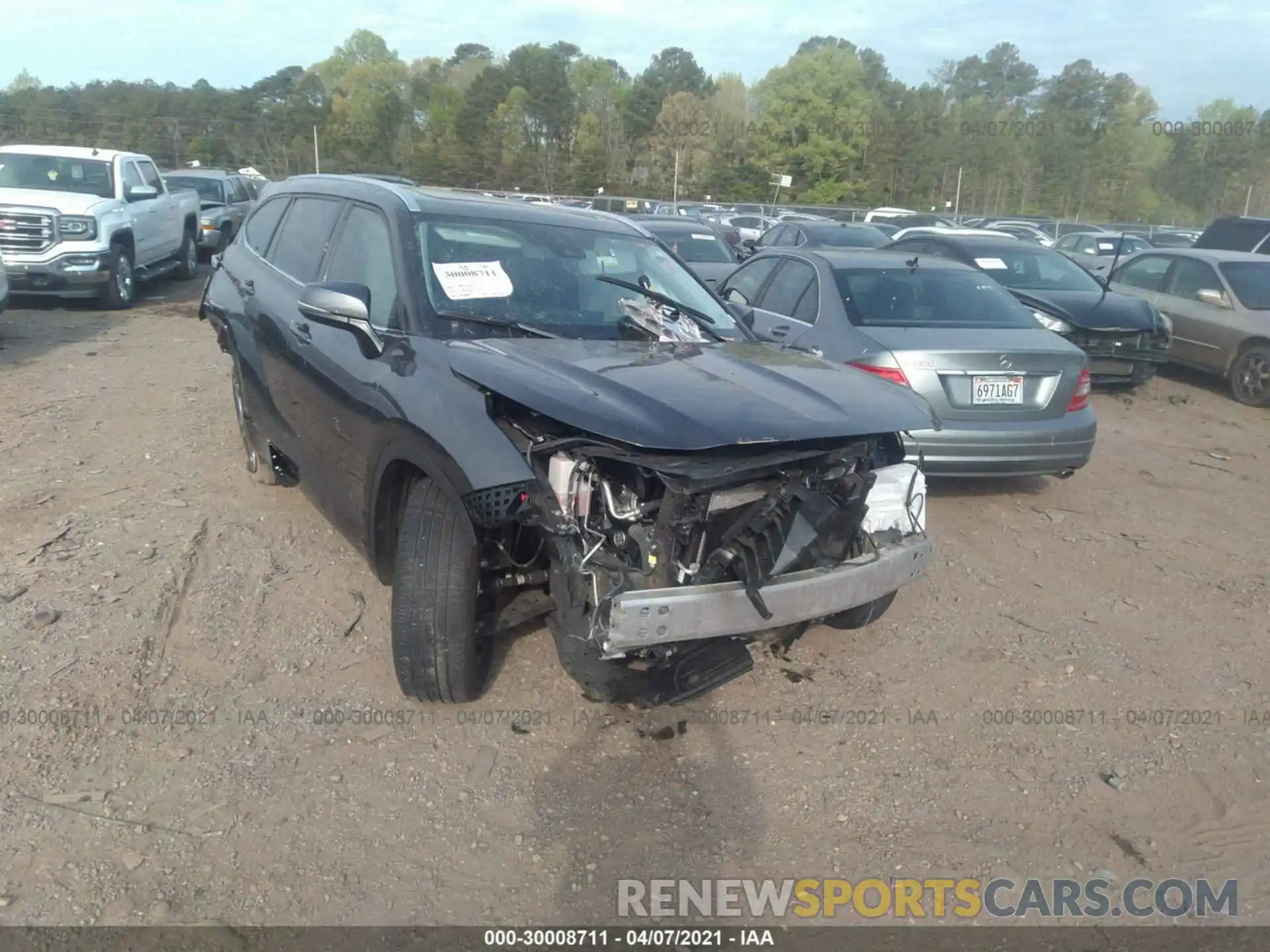 1 Photograph of a damaged car 5TDHZRAH1LS505547 TOYOTA HIGHLANDER 2020