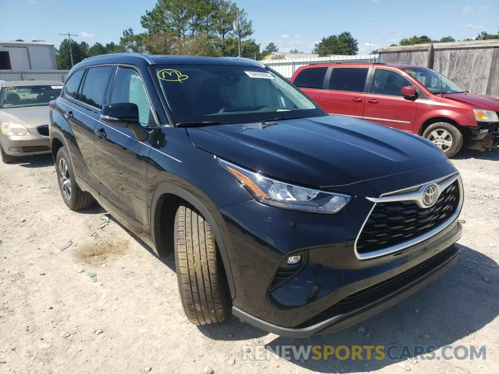 1 Photograph of a damaged car 5TDHZRAH1LS507167 TOYOTA HIGHLANDER 2020