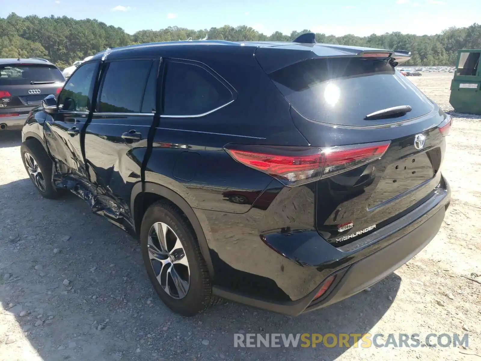 3 Photograph of a damaged car 5TDHZRAH1LS507167 TOYOTA HIGHLANDER 2020