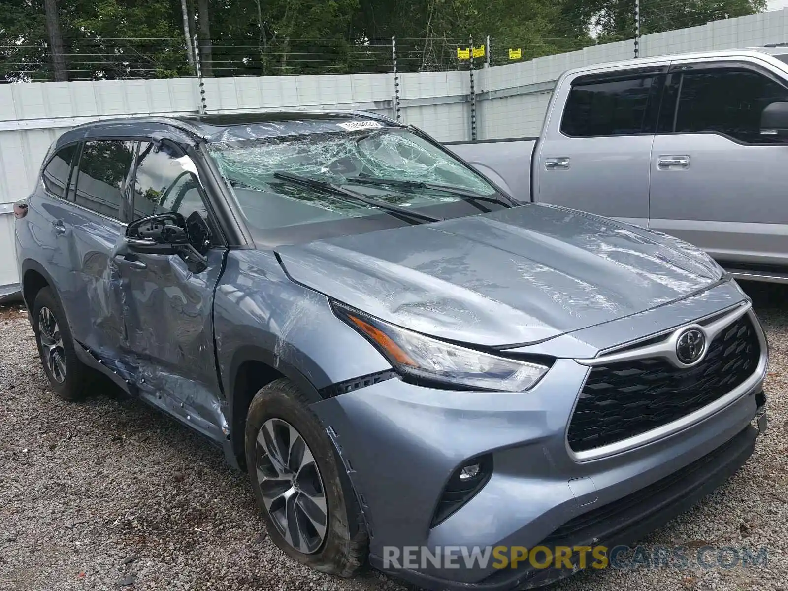 1 Photograph of a damaged car 5TDHZRAH2LS008314 TOYOTA HIGHLANDER 2020