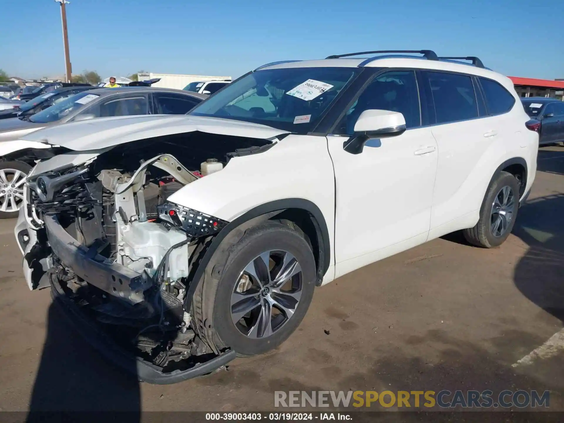 2 Photograph of a damaged car 5TDHZRAH2LS509168 TOYOTA HIGHLANDER 2020