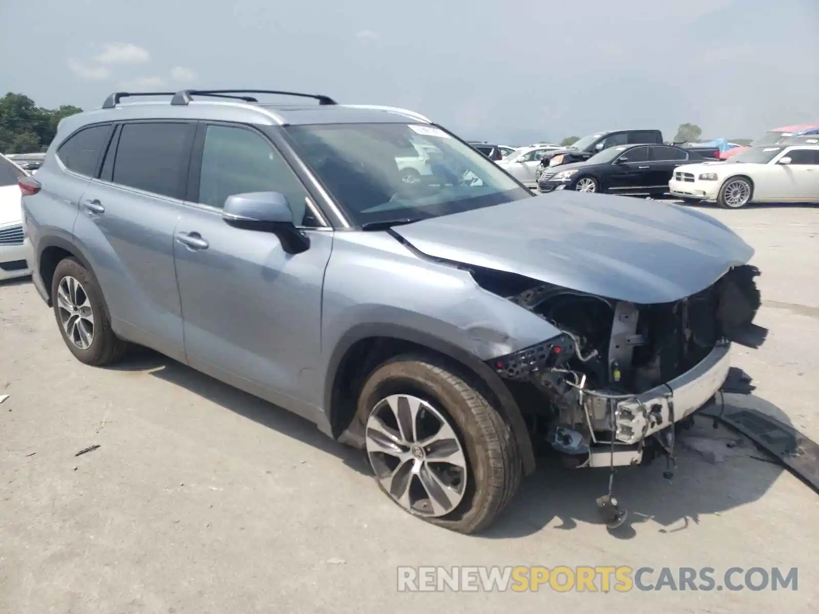 1 Photograph of a damaged car 5TDHZRAH4LS013658 TOYOTA HIGHLANDER 2020