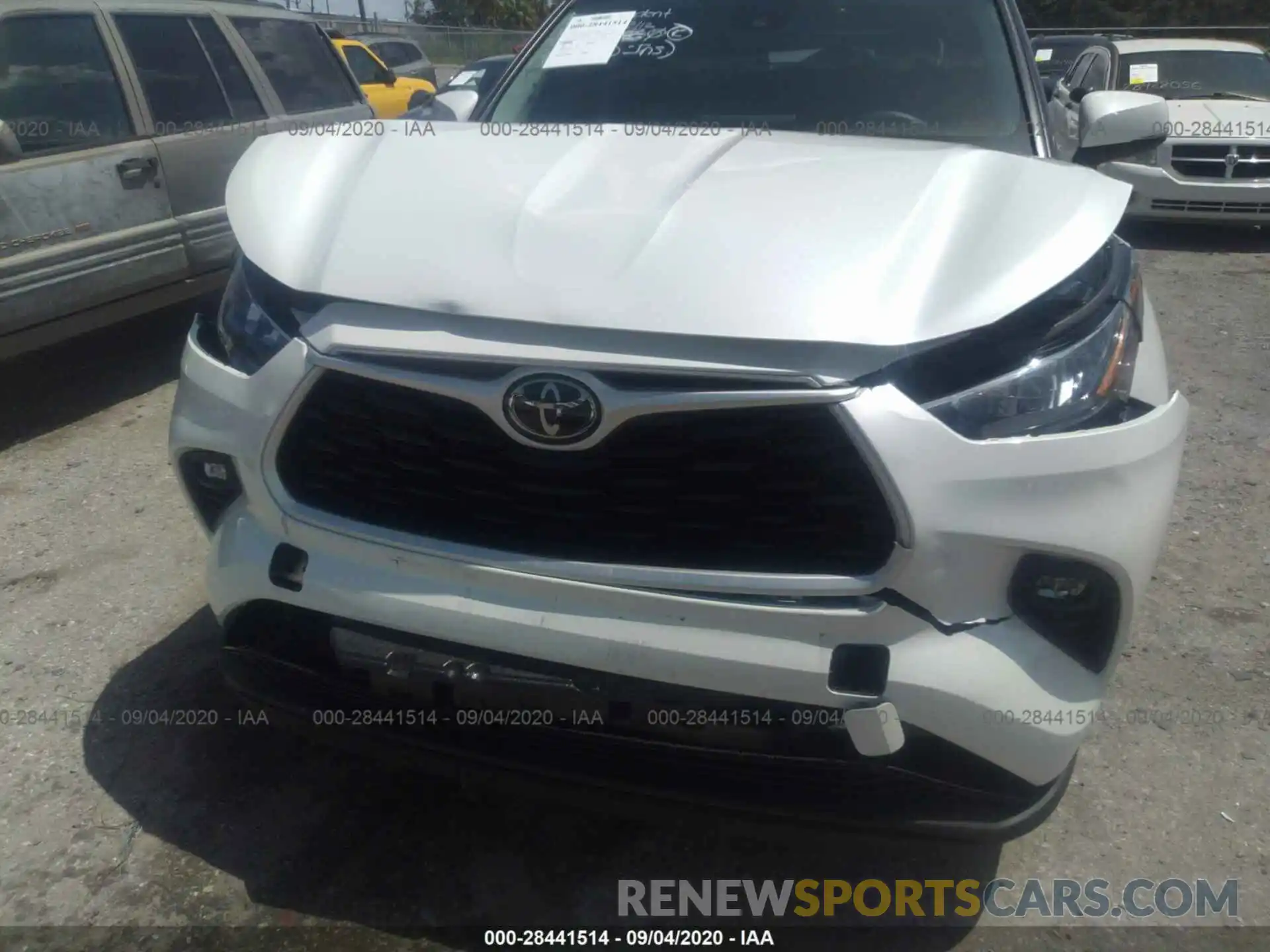 6 Photograph of a damaged car 5TDHZRAH5LS506278 TOYOTA HIGHLANDER 2020