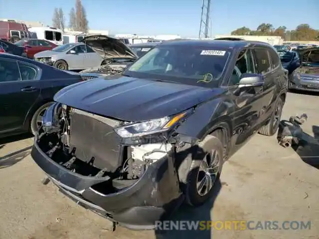 2 Photograph of a damaged car 5TDHZRAH6LS010888 TOYOTA HIGHLANDER 2020