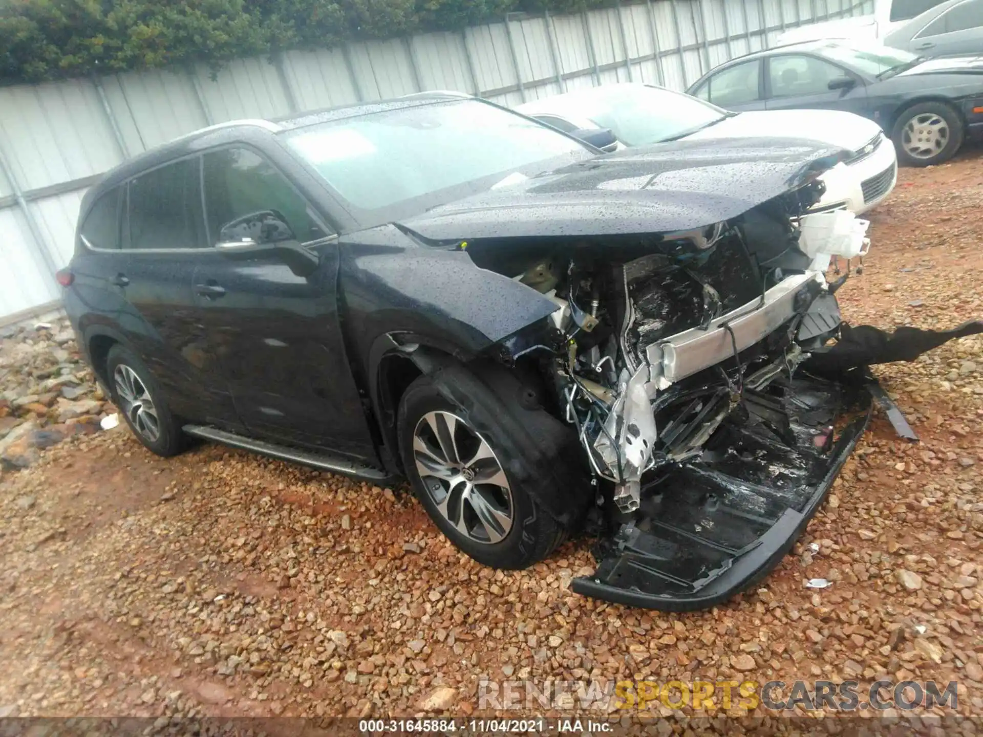 1 Photograph of a damaged car 5TDHZRAH6LS018019 TOYOTA HIGHLANDER 2020