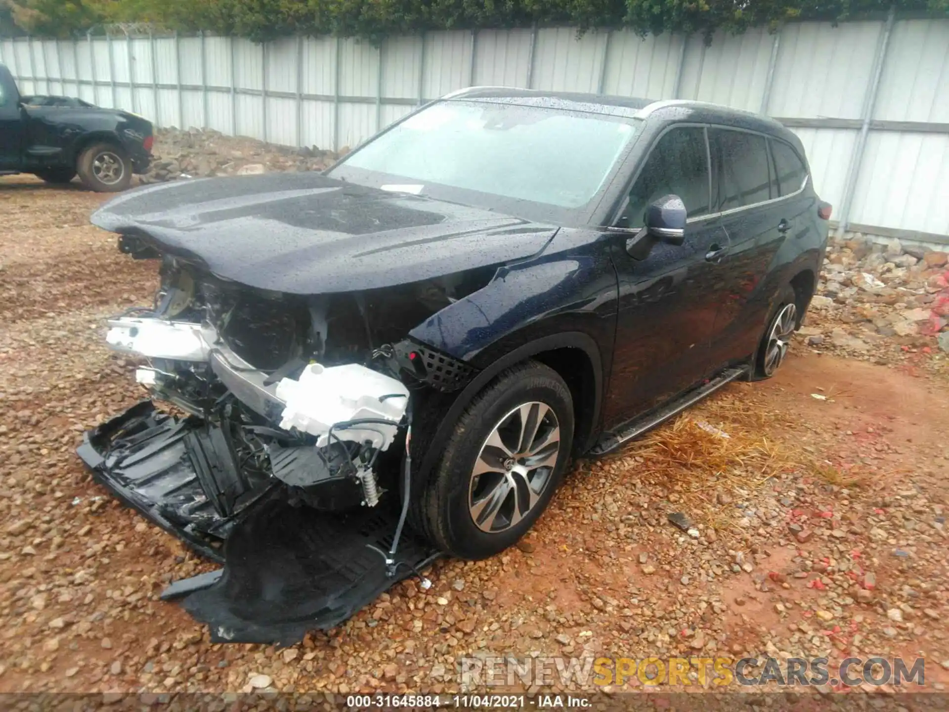 2 Photograph of a damaged car 5TDHZRAH6LS018019 TOYOTA HIGHLANDER 2020