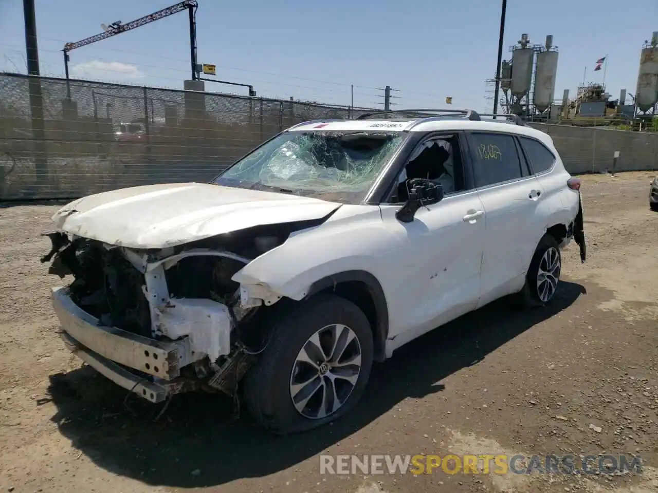 2 Photograph of a damaged car 5TDHZRAH7LS008308 TOYOTA HIGHLANDER 2020