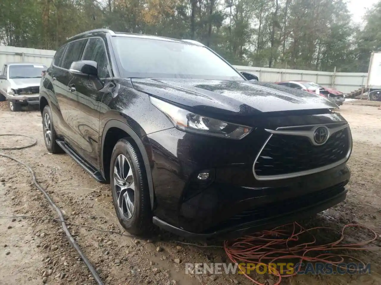 1 Photograph of a damaged car 5TDHZRAH8LS015588 TOYOTA HIGHLANDER 2020