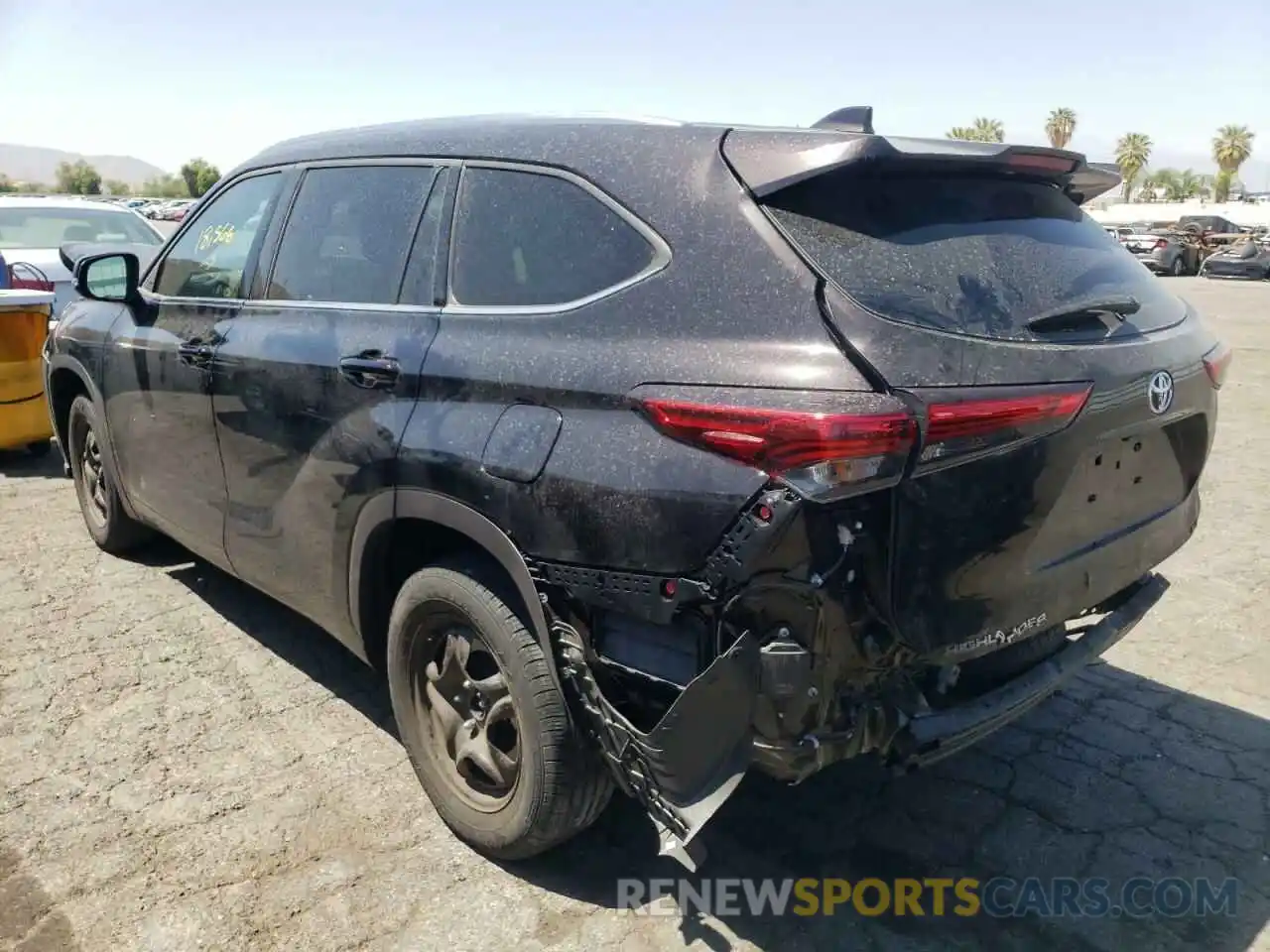 3 Photograph of a damaged car 5TDHZRAH9LS007385 TOYOTA HIGHLANDER 2020