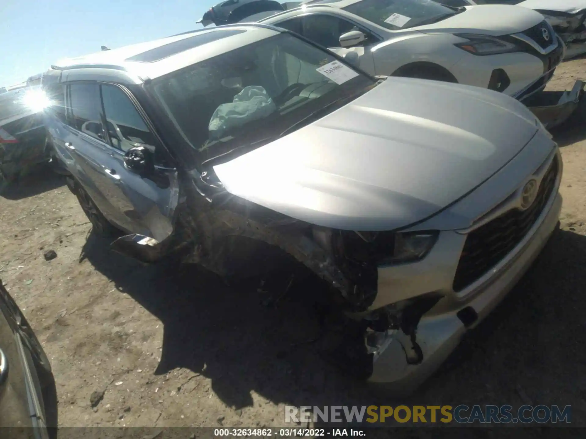 1 Photograph of a damaged car 5TDHZRAH9LS507420 TOYOTA HIGHLANDER 2020