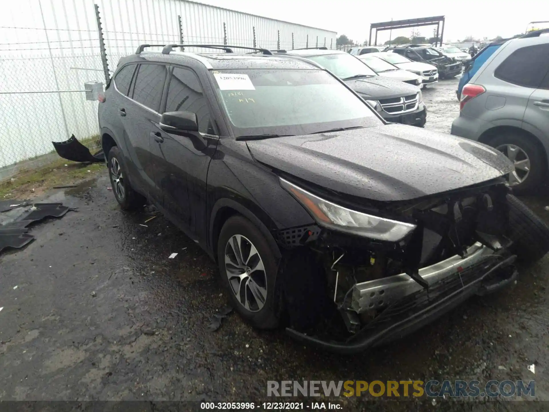 1 Photograph of a damaged car 5TDHZRAH9LS511922 TOYOTA HIGHLANDER 2020