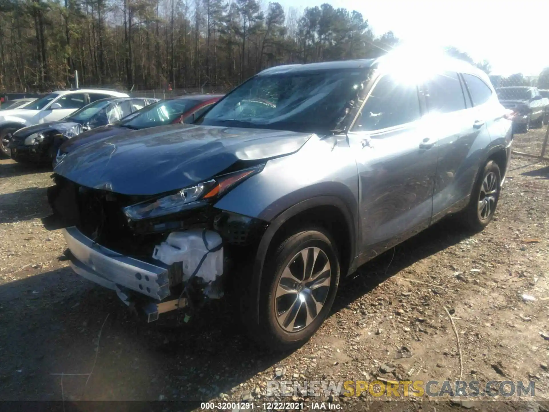 2 Фотография поврежденного автомобиля 5TDHZRAHXLS010196 TOYOTA HIGHLANDER 2020