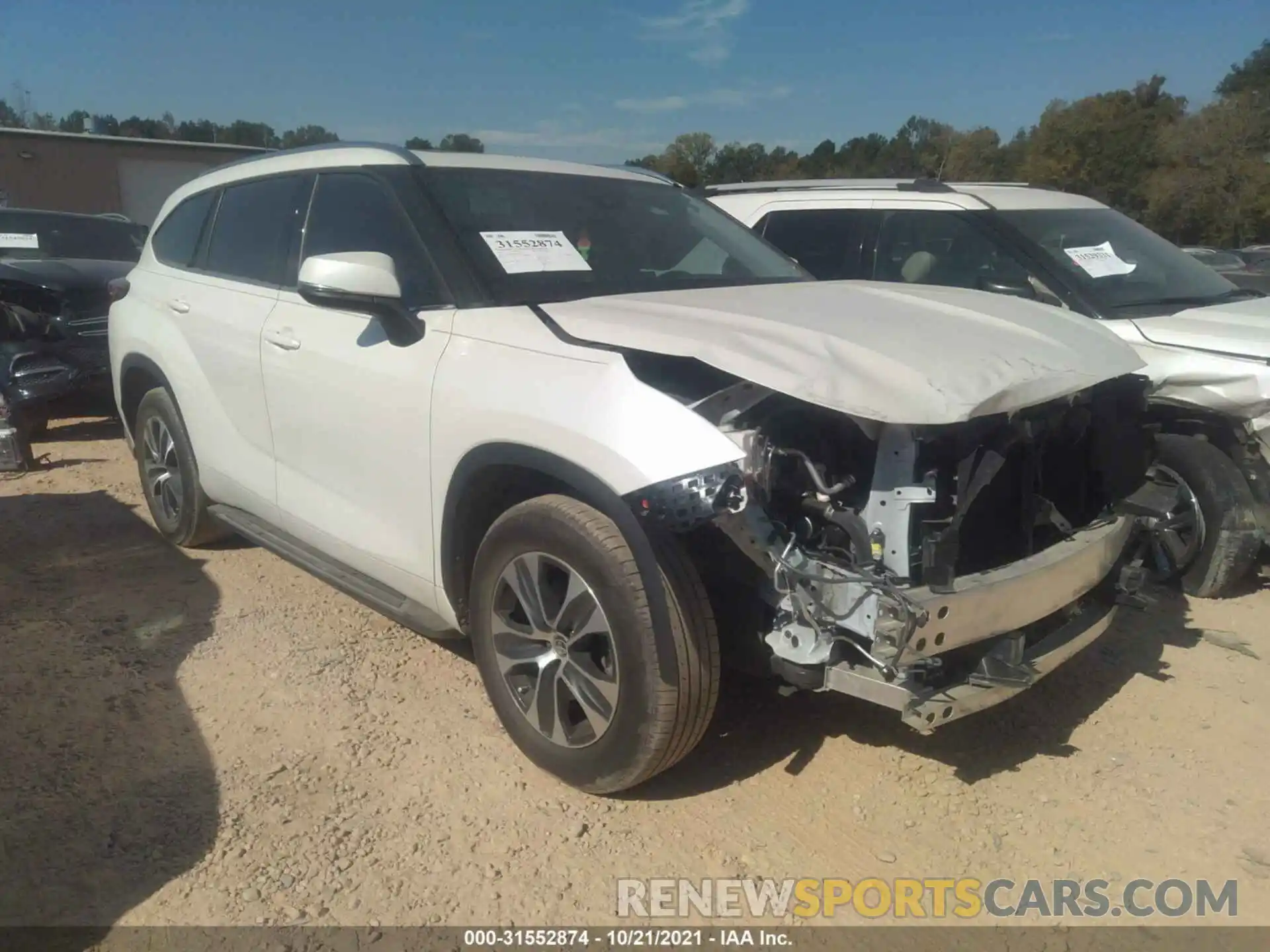 1 Photograph of a damaged car 5TDHZRAHXLS016273 TOYOTA HIGHLANDER 2020