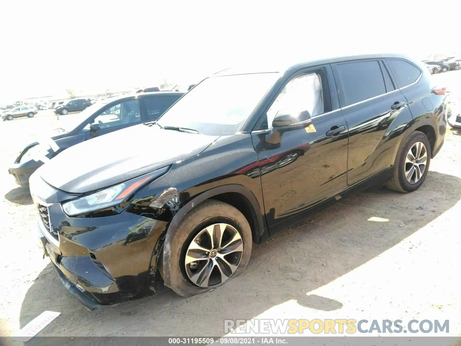 2 Фотография поврежденного автомобиля 5TDHZRAHXLS031078 TOYOTA HIGHLANDER 2020