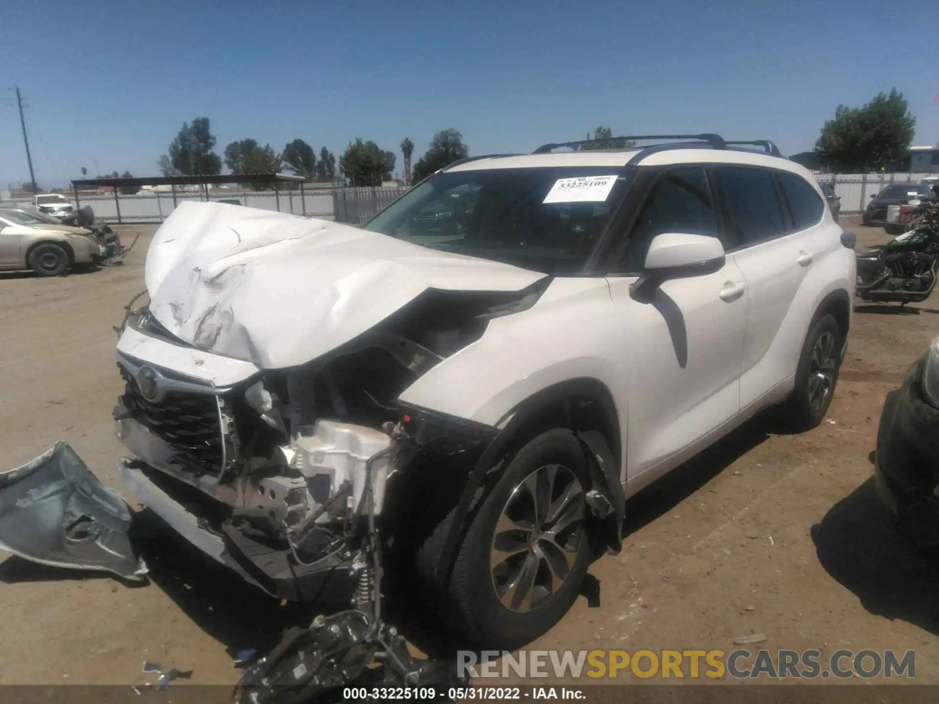 2 Photograph of a damaged car 5TDHZRAHXLS511024 TOYOTA HIGHLANDER 2020