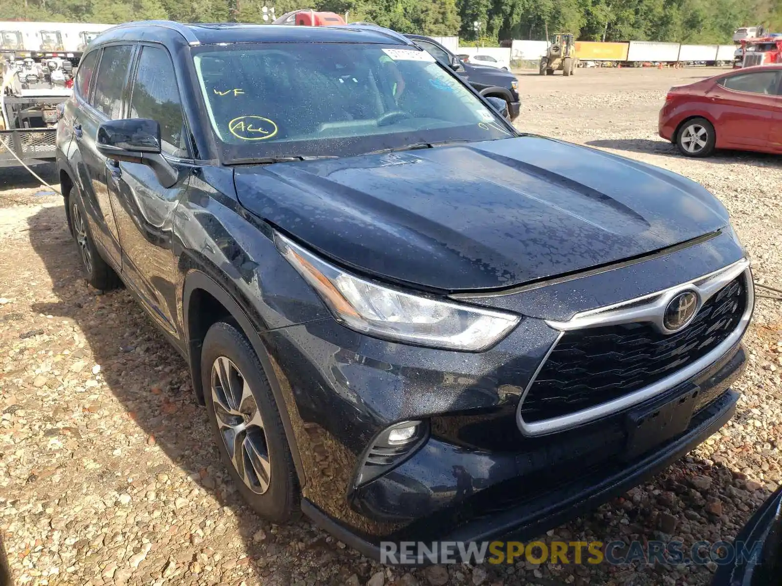 1 Photograph of a damaged car 5TDHZRBH0LS003210 TOYOTA HIGHLANDER 2020