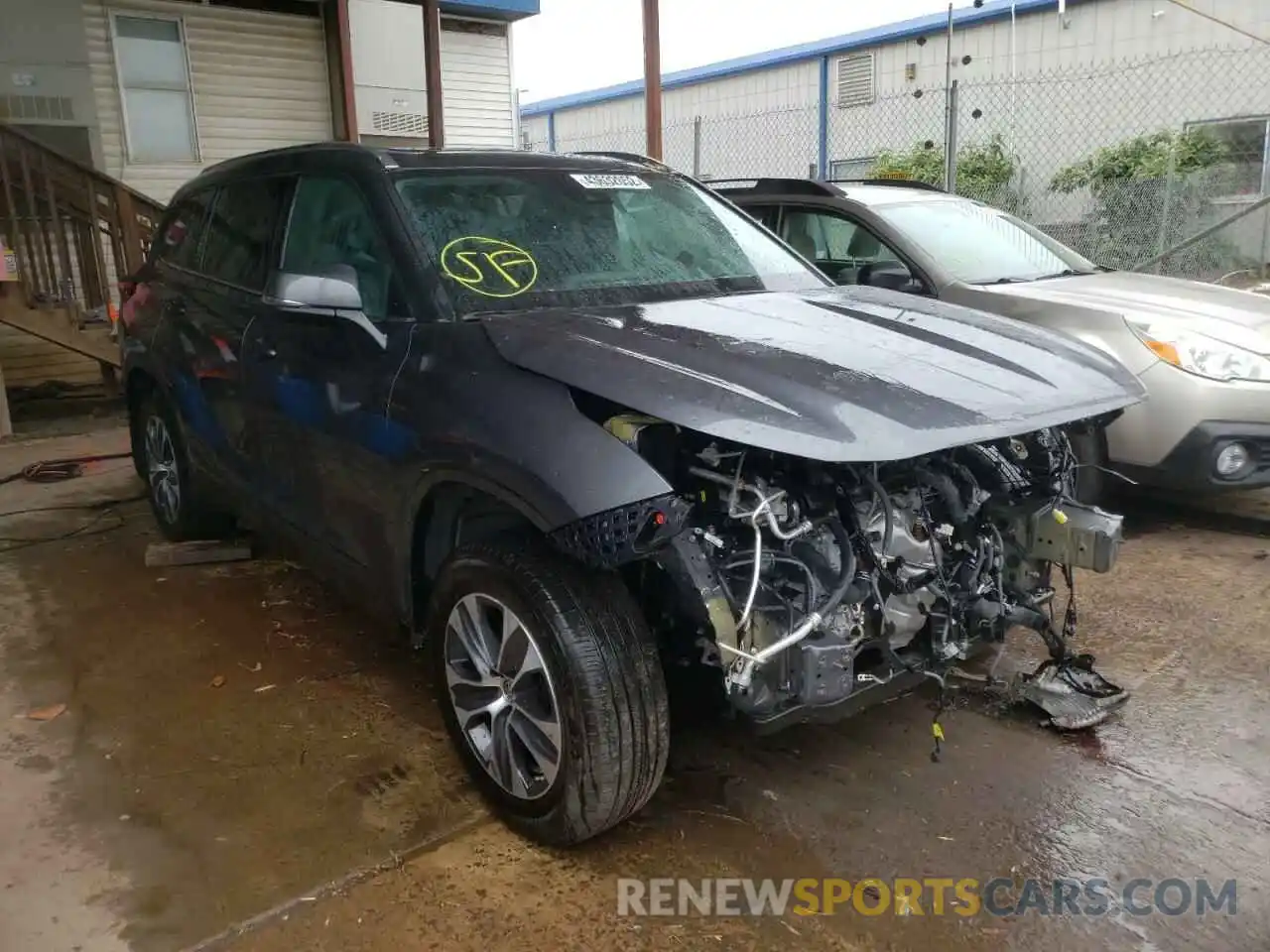 1 Photograph of a damaged car 5TDHZRBH0LS019536 TOYOTA HIGHLANDER 2020