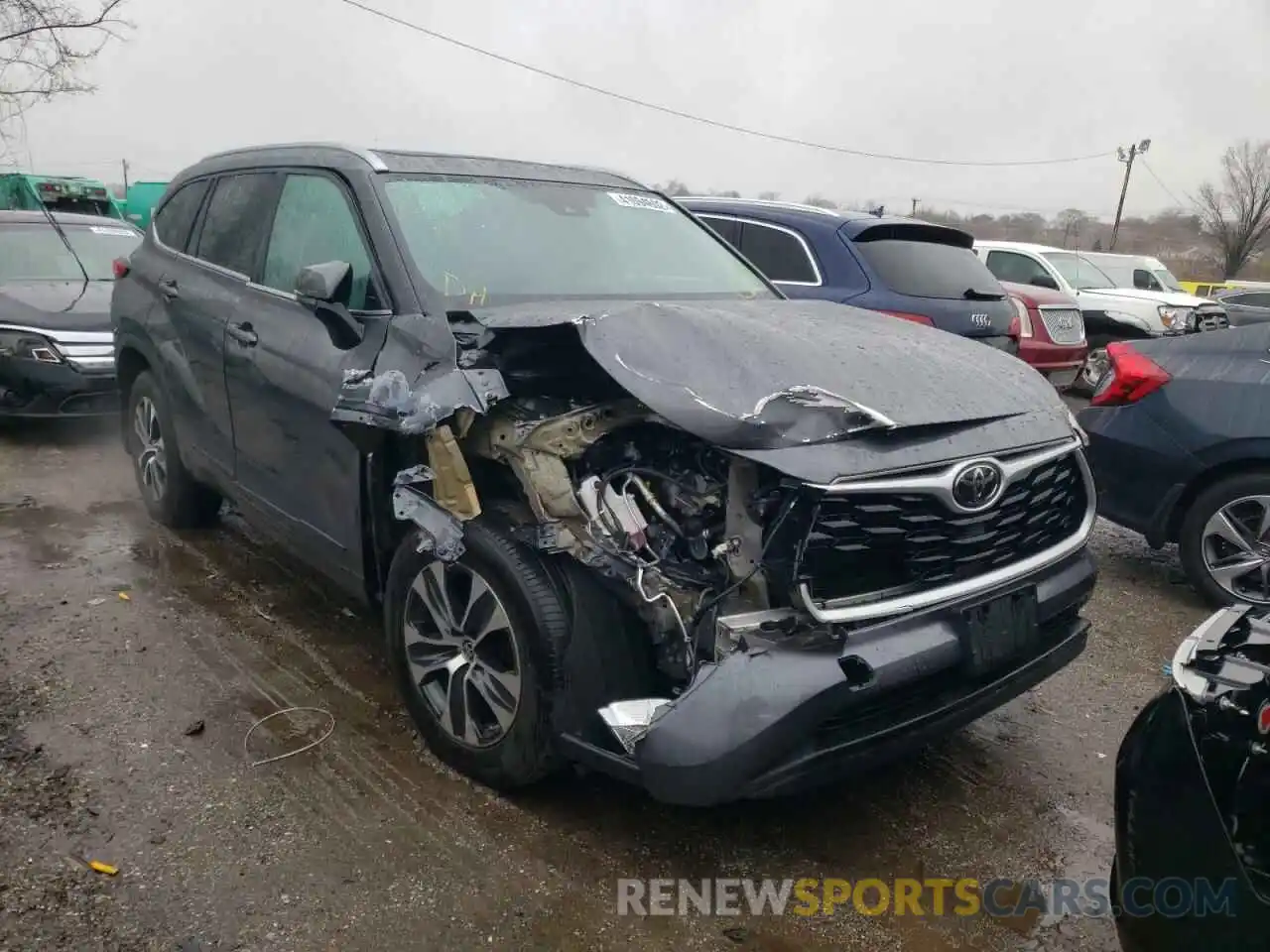 1 Photograph of a damaged car 5TDHZRBH0LS051290 TOYOTA HIGHLANDER 2020