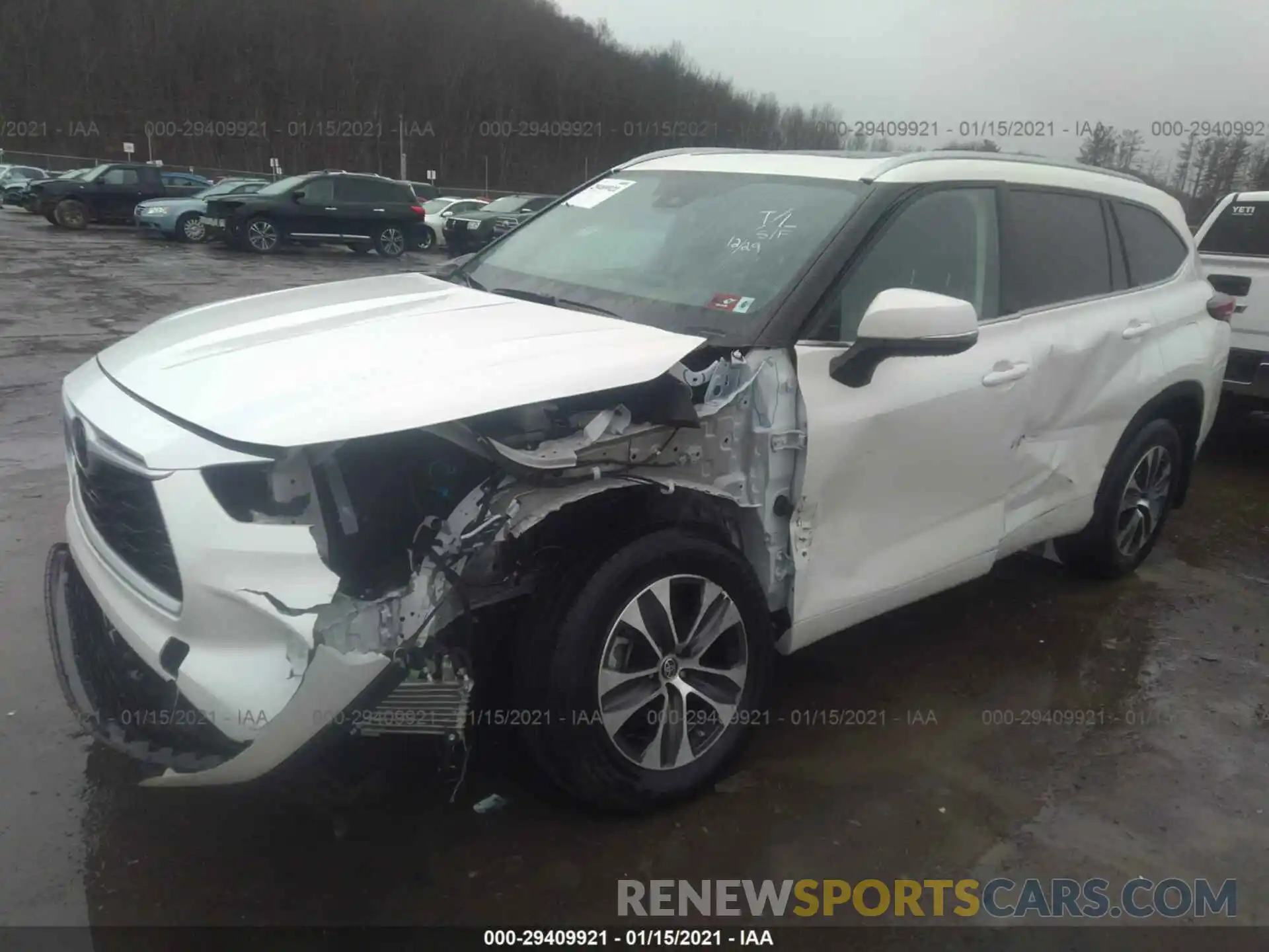 2 Photograph of a damaged car 5TDHZRBH0LS505926 TOYOTA HIGHLANDER 2020