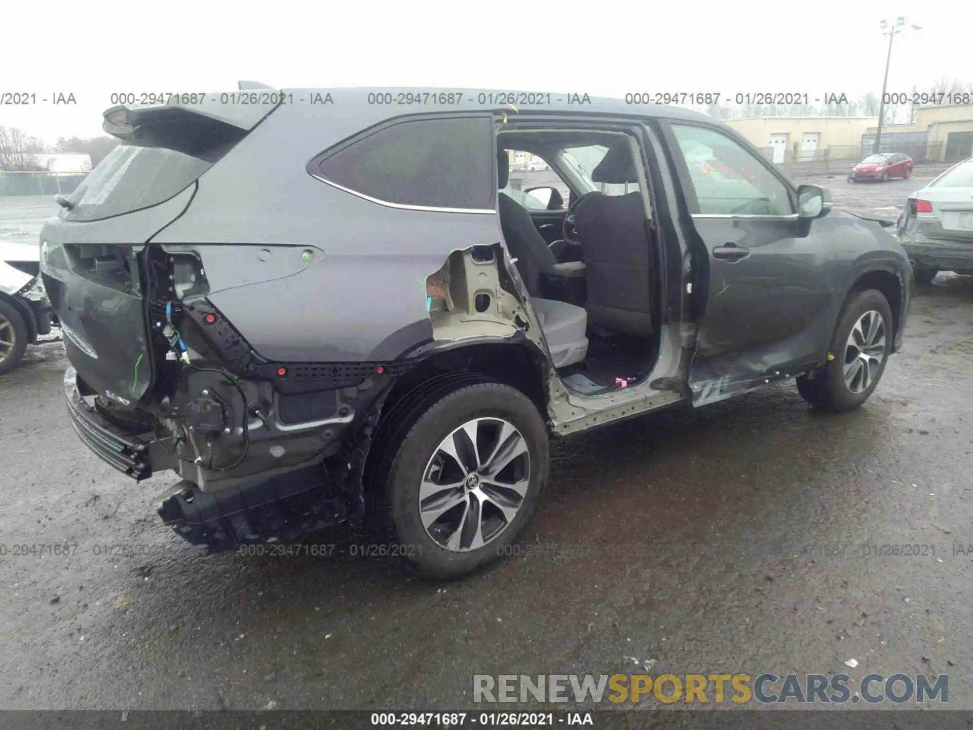 6 Photograph of a damaged car 5TDHZRBH1LS039942 TOYOTA HIGHLANDER 2020