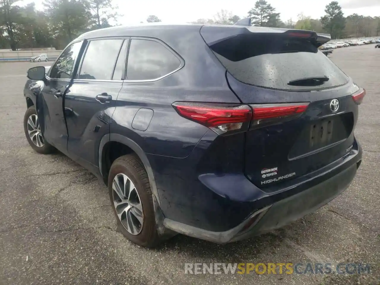 3 Photograph of a damaged car 5TDHZRBH1LS047412 TOYOTA HIGHLANDER 2020